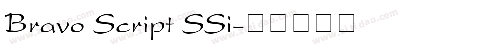 Bravo Script SSi字体转换